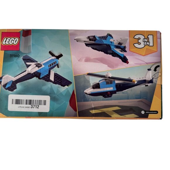 Lego Creator 31160 Race Plane 178 Pieces 3 in 1 NWT - Picture 4 of 4